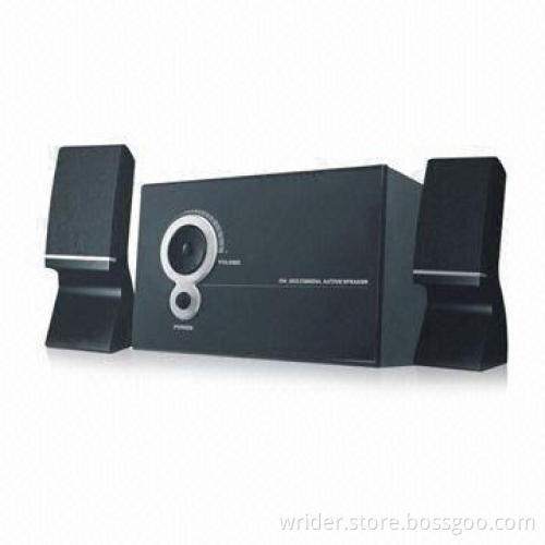 2.1-channel Computer Multimedia Speaker System, Fashionable Design, ≥40dB Separation